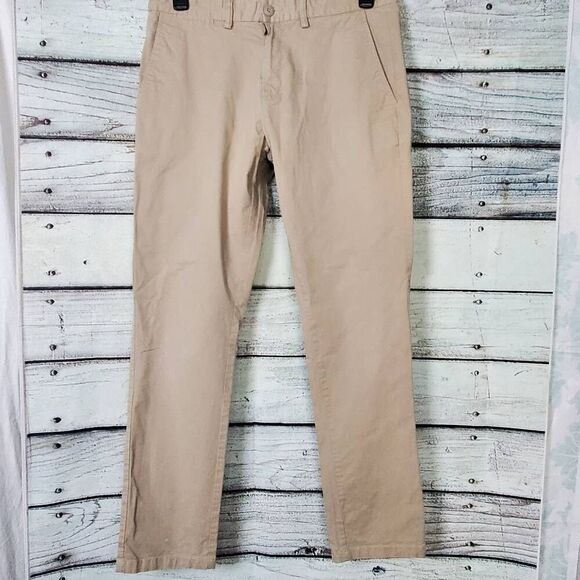 Old Navy Ultimate Lightweight Skinny Pants Men’s 34x32 Khaki - Picture 3 of 8